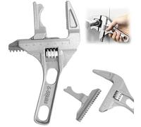 XRVRILE Clé à molette Courte Multifonction 6-70mm, Clé à Molette Réglable en Aluminium Légère et Robuste, Outil de Plomberie et Clé Sanitaire pour Lavabo, Cuisine et Salle de Bain