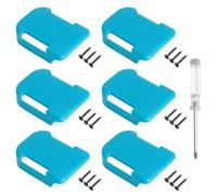 XRVRILE Support Batterie Lot de 6 Compatible pour Makita/BoschSupport Batterie 14.4V 18V Support Mural BatterieSupport Batterie Outil Atelier Rangement Clip Ceinture avec Vis Tournevis