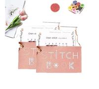 XRXRX Creative Mini Sewing Book,Elevate Your Sewing Skills, DIY Creative Mini Sewing Card Set, Portable Embroidery Pocket Sewing Book, Elevate Your Sewing Skills