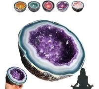 XRXRX Intention/Healing Crystal Energy Candle,Bricolage Bougies De Guérison en Cristal, Drôle De Bougies Bols Ornement, Méditation Et Energie Positive, Bougies en Cristal Home Desktop Décoration