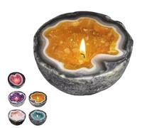 XRXRX Intention/Healing Crystal Energy Candle,Bricolage Bougies De Guérison en Cristal, Drôle De Bougies Bols Ornement, Méditation Et Energie Positive, Bougies en Cristal Home Desktop Décoration
