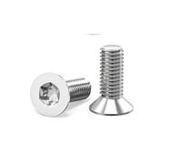 XRXYMQ Lot de 120 vis à tête fraisée M3 x 8 mm à tête fraisée M3 en acier inoxydable A2 V2A avec six pans creux / vis Torx pour appareils, machines, meubles