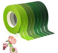 XRXYMQ Lot de 8 Ruban Vert 216m qualité supérieure Scotch Fleuriste Quatre Verts Rubans de Fleuriste pour Décorations Floral Tape pour Enveloppement de Bouquets Floratape Fleuriste 27 Verges/Rouleaux