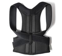 XS-5XL Correcteur De Posture Réglable pour Scoliose De Grande Taille Corset Dorsal pour Homme Et Femme Outils De Soutien pour Les Épaules, Le Cou, La Clavicule Et La Posture(Black,XL)