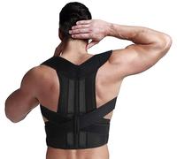 XS-5XL Grande Taille Correcteur De Posture Attelle De Posture Respirante Étudiants Adolescents Ceinture De Correction Bossue Unisexe Redresseur D'épaule Soutien De La Clavicule Du Cou ( Color : Black