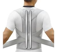 XS À 5XL Grande Taille Ceinture De Soutien Dorsale Respirante for Homme Et Femme Correcteur De Posture Soulagement De La Douleur Correction du Dos Bossu(Silver,XXL)