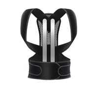 XS À 5XL Grande Taille Ceinture De Soutien Dorsale Respirante for Homme Et Femme Correcteur De Posture Soulagement De La Douleur Correction du Dos Bossu(Black,3XL)