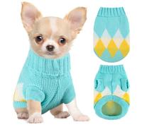XS Chandail pour chien, tricoté Chihuahua, Yorkshire, Teckel, Chandails pour petits chiens fille et garçon, automne hiver, pour chiot et chat (Taille X-Petite)