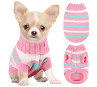 xs Pull tricoté pour chihuahua, motif tasse de thé yorkshund, teckel pour petits chiens et filles - Pull pour l'automne et l'hiver (taille XS)