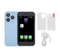 XS15 Mini Smartphone Bleu 3 pouces WiFi 2 Go 16 Go Verre 3D Slim HD Caméra Double SIM Smartphone