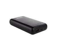 XS20000 - Banque d'alimentation - 20000 mAh - 3.1 A - 2 connecteurs de sortie (USB, USB-C) - noir