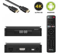 Xsarius DBOX 4K UHD HDR10+ Bluetooth Dual-WiFi Android 9.0 PIE Récepteur IP