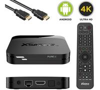 Xsarius PURE 3 4K UHD Dual-WiFi USB 3.0 LAN HDMI Android 11 IP Receiver Noir
