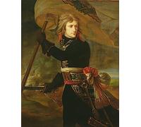 XSBPDPII Peinture à L'huile Moderne Toile Mur Peinture sur Toile Art Napoléon Ier sur le pont d'Arcole par Antoine Jean Gros Poster Reproduction Toile pour la Décoration Murale 60x90cm