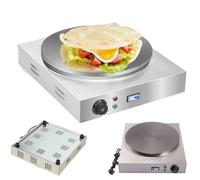XSDAJSD Crêpière Automatique à température constante 40 cm/50 cm en Acier Inoxydable, idéale pour la Cuisine Domestique, Commerciale et Les Snacks de Rue.