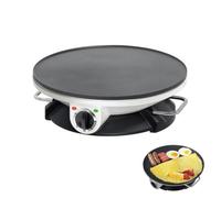 XSDAJSD Crêpière électrique antiadhésive 1200 W, Usage Domestique et Professionnel, Petite Taille, 3 Vitesses, température réglable, diamètre 32 cm