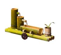 XSDAJSD Fontaine décorative extérieure en Bambou, Cascade de Jardin Zen, aménagement paysager Aquatique Japonais pour Bassin de Jardin, terrasse ou Balcon.