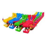 XSDAJSD Jeux de Team Building pour Le Travail, 4 activités de Groupe en extérieur, Bateau Dragon Gonflable en PVC