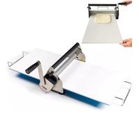 XSDAJSD Laminoir à pâte Manuel Pliable en Acier Inoxydable pour Boulangerie et Pizza, épaisseur réglable de 0,5 à 27 mm, Usage Commercial et Domestique