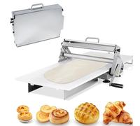 XSDAJSD Laminoir à pâte Manuel Pliable pour Usage Commercial et Domestique, avec Planche à laminer, en Acier Inoxydable, Facile à Nettoyer.