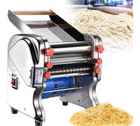 XSDAJSD Machine à pâtes électrique Commerciale, Machine à Nouilles Automatique 550 W/750 W, Machine à Presser la pâte 2 en 1 Robuste, pour Nouilles/Spaghettis/lasagnes/raviolis, FKM-200