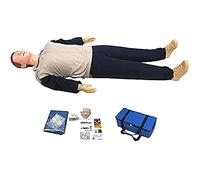 XSDAJSD Mannequin de Formation Professionnel Complet à la réanimation Cardio-respiratoire (RCR) pour Adultes, modèle d'entraînement aux Compressions thoraciques.