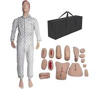 XSDAJSD Mannequin de Soins gériatriques en PVC, simulateur de RCP avec modules interchangeables pour Les Organes génitaux et Les traumatismes, destiné à la Formation médicale et infirmière.