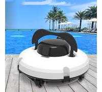 XSDAJSD Robot Nettoyeur de Piscine sans Fil 2024 : clarifie l'eau, nettoie Le Sol et se Gare pour Les piscines à Fond Plat jusqu'à 1 000 pi², 110 V