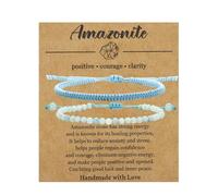 XSDSLS 2 Pièces Bracelet pour Homme Femme Bracelet Pierre Naturelle Réglables Bracelets d'amitié Tressés Empilables Bracelet Cristal Perles Style Tibet Cadeaux pour Homme Femme (Voie lactée Pierre)