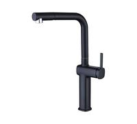 XSDSM Robinet Cuisine avec Douchette Extractible Rotation À 360 ° Deux Modes D'Eau Robinet Mitigeur À Levier Unique Eau Chaude Et Froide,Noir