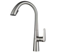 XSDSM Robinet De Cuisine Évier Robinet Cuisine Douchette Extractible Deux Modes De Sortie D'Eau,Couleur Brossée