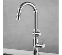 XSDSM Robinet De Cuisine Robinet Mélangeur Evier De Cuisine Avec Connecteur De Lave-Vaisselle,Argent