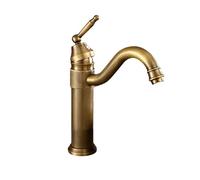 XSDSM Robinet De Jardin Laiton Robinet Exterieur Antique Rotation À 360 ° Robinets De Terrasse Installation D'Eau Chaude Et Froide Sur Comptoir,21 cm