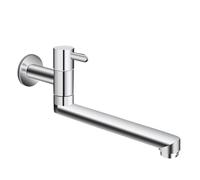 XSDSM Robinet Eau Froide Uniquement Mural Pivotant À 180 ° Robinet Evier De Cuisine Mural Adapté Au Bassin De Vadrouille,15CM