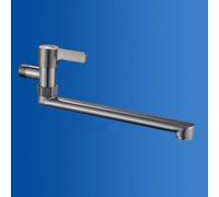 XSDSM Robinet Mural Cuisine Eau Froide Uniquement Pivotant À 180 ° Robinet Evier À Poignée Unique En Laiton,30CM