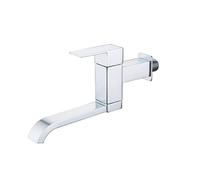 XSDSM Robinet Mural Eau Froide Laiton Pivotant À 180 ° Robinet Mitigeur Cuisine À Poignée Unique,Chromé