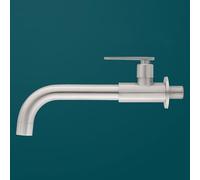 XSDSM Robinet Mural Eau Froide Pivotant À 360° Mitigeur Evier Cuisine En Acier Inoxydable Brossé