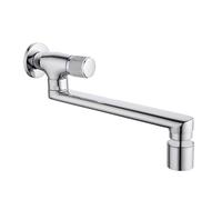 XSDSM Robinet Mural Eau Froide Rotation 180° Deux Modes D'Eau Robinet Evier Monotrou Mitigeur Monocommande,35CM