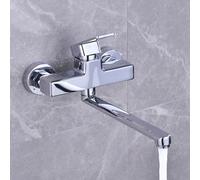 XSDSM Robinet Mural Evier De Cuisine Laiton Bras Pivotant 25 cm Robinetterie Mitigeur pour Evier Ou Lavoir,40 cm