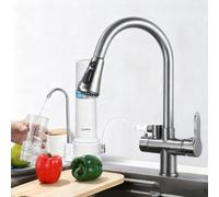 XSDSM Robinet Salle Bain Lavabo avec Interface De Machine À Laver 1/2 Trois Modes De Sortie D'Eau Robinet Multifonction Eau Chaude Et Froide,Gris Pistolet