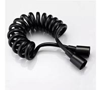 XSDSM Tuyau Toilette Tuyau De Douche Flexible À Ressort Anti-Kink 2M,Noir