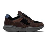 Xsensible Baskets élégantes SWX14 - Largeur confortable - H - Cuir stretch, Marron Combi, 44 EU Large