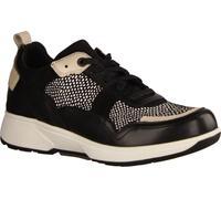 Xsensible Sofia Chaussures confortables pour dames, noir/blanc, cuir stretch, NOUVEAU - Chaussures confortables à lacets pour dames, noir, cuir