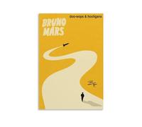XSERWFE Poster sur toile de style album de musique Bruno Mars Doo-Wops & Hooligans - Décoration murale pour salon, chambre à coucher - 30 x 45 cm
