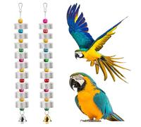 XSHAO® 2 Pcs Jouets à Mâcher pour Oiseaux, Jouet Molaire en Pierre Minérale