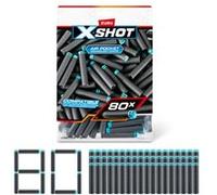 Recharge de fléchettes - ZURU - X-SHOT Pack 80 - Technologie à poche d'air - Compatibilité universelle - Pack pratique