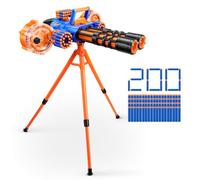 XSHOT Insanity Dart Storm 200 Darts Motorized Dual Motors de ZURU | Puissance double moteur, trepied rotatif 360, 200 flechettes, tir rapide motorise, bataille outdoor ultime, cadeau garcons