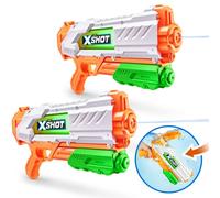 XSHOT Lot de 2 Pistolets à Eau Moyen à Remplissage Rapide pour Piscine en Plein air (2 Pistolets à Eau Inclus), boîte aux Lettres