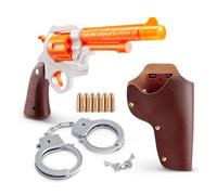 XSHOT Role Play Cowboy de ZURU - Kit de Jeu de Rôle Western avec Canon LED, 6 Munitions