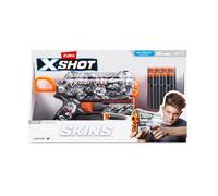 ZURU Pistolet flèches mousse XSHOT Skins Flux – 8 flèches – Tire jusqu'à 27 m – Coloris aléatoire